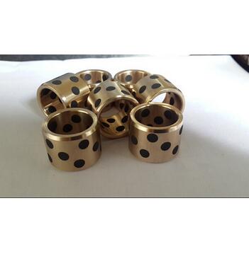 JDB/固体镶嵌石墨/自润滑轴套/石墨铜套/衬套/无油轴承/