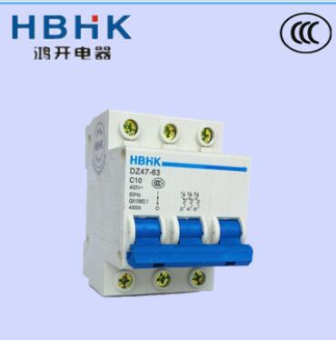 批发 DZ47-63 高分段小型断路器 温州低压电器 3P空气开关