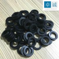 橡胶密封平垫圈4分6分圆形黑色橡胶垫圈 硅胶垫圈O型防水密封垫圈
