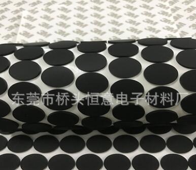 供应背胶脚垫 圆形橡胶垫 网格自粘垫 电子电器防滑硅胶垫 加工