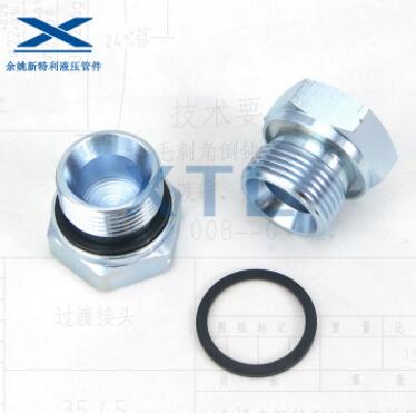 4B-WD 英制管螺纹密封堵头 胶垫密封堵头 外六角堵头 ED圈密封