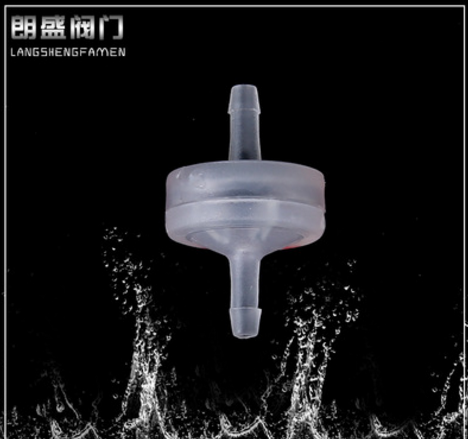 2.5MM微型耐水耐臭氧耐汽柴油PP料单向阀截止阀逆止阀止回阀