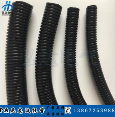 PA尼龙塑料波纹管黑色穿线尼龙软管电线套管电线缆保护管