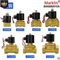全铜电磁阀 2W常闭电磁水阀AC220V 铜进气常开防水电磁阀2W15