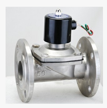 2寸 DN50 不锈钢法兰电磁阀 2W-500-50BF AC220V 厂家直销