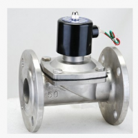 2寸 DN50 不锈钢法兰电磁阀 2W-500-50BF AC220V 厂家直销