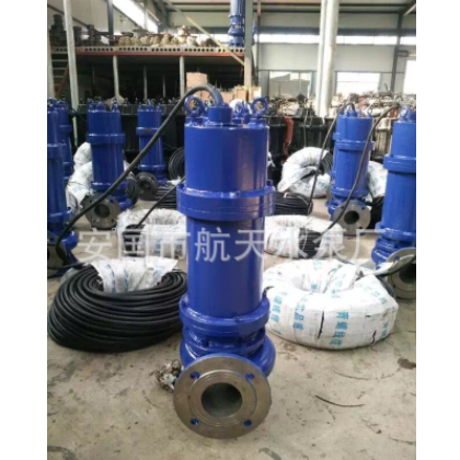 WQ型4寸潜水排污泵潜污泵泥浆泵淤泥泵100WQ65-22-7.5KW潜水泵