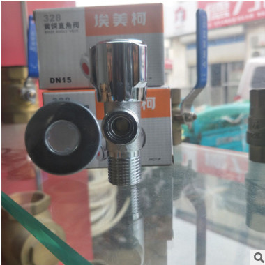 328供应黄铜直角阀 宁波埃美柯阀门黄铜外丝直角燃气阀JWCT-W