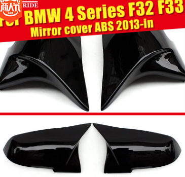 适用于宝马后视镜1234系牛角后视镜厂家批发M3M4ABS后视镜牛角款