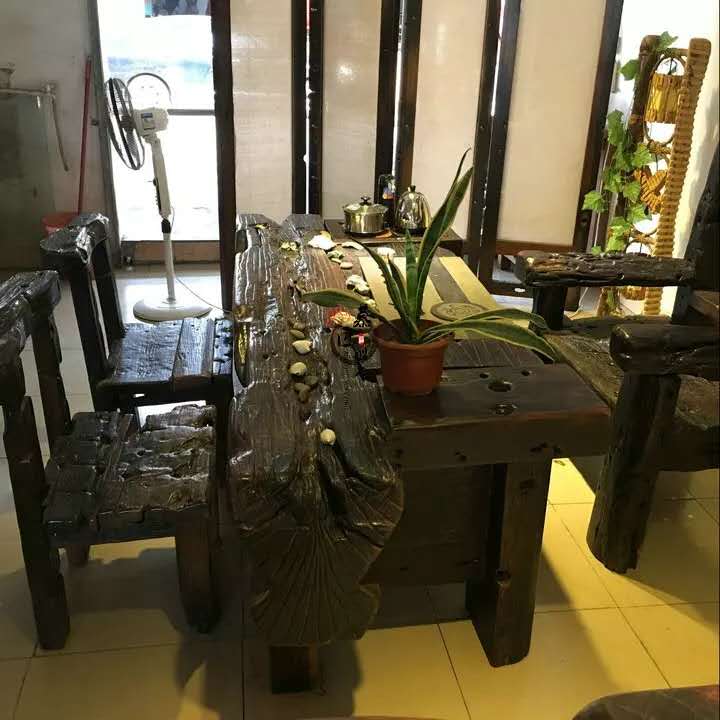 沈阳碳化木桌-万福-老船木茶台价格