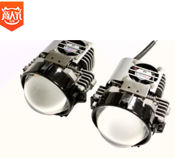 汽车led双光透镜模组大灯远近光一体摩托通用无损12vLED透镜大灯