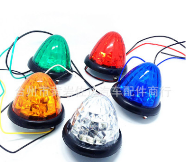 12V24VLED货车带色窝头边灯侧灯示宽灯叉车边灯