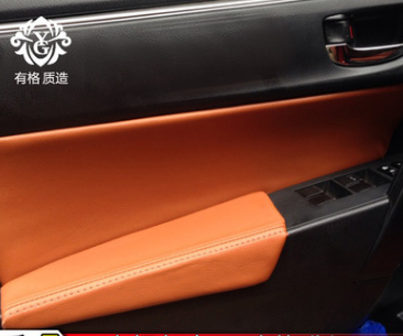 14-17款丰田新卡罗拉门板包皮套雷凌双擎车门扶手内饰改装扶手箱