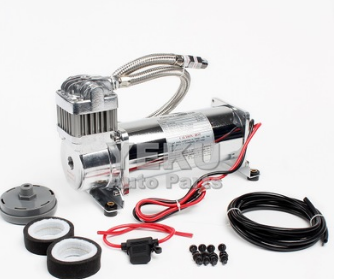 汽车改装喇叭气泵四管黑色喇叭不锈钢空压机/12V车载充气泵 热销