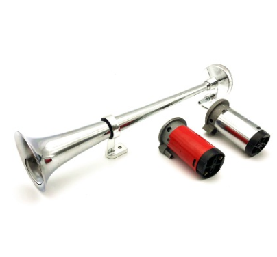 厂家直销汽车喇叭 12V锌合金电气喇叭 450mm长管喇叭单管喇叭批发