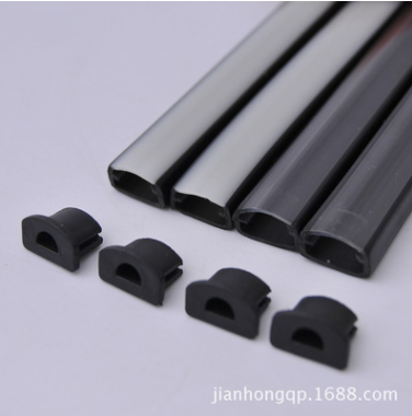 健鸿直销LED底盘灯条套管装饰灯套管声控底盘灯套管透明+黑套