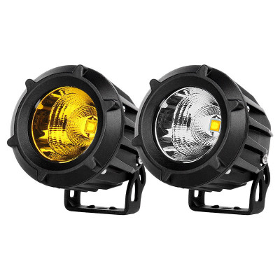 汽车射灯LED货车改装大灯12v防水强光灯超亮开道爆闪灯铺路灯外置
