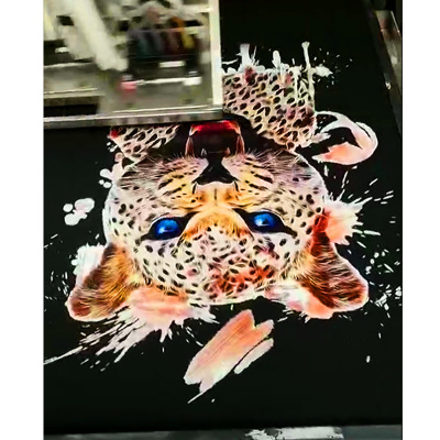 深色纯棉T恤数码印花机 数码直喷印刷机 抱枕打印机 logo图案定制