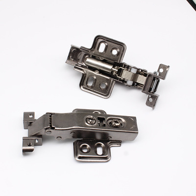 工厂直销枪色铝框缓冲门铰链 铝框门铰链 枪黑色液压阻尼铝框铰链