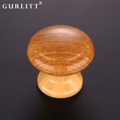 供应仿木纹拉手 固本环保水转印喷油圆形对球塑料单孔拉手 批发