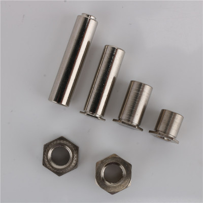 厂家直营不锈钢压铆螺母柱 五金配件螺丝双头罗栓螺柱套装定制