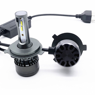 跨境电商H4汽车大灯高亮大功率LED车灯带解码EMC远近一体改装灯