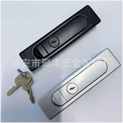 厂家批发供应 机柜锌合金锁 机箱配电箱专用锁 黑色纳米平面锁