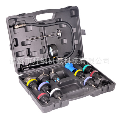 18件水箱测漏仪检测仪汽车冷却系统测试仪汽修压力表打压表打气表