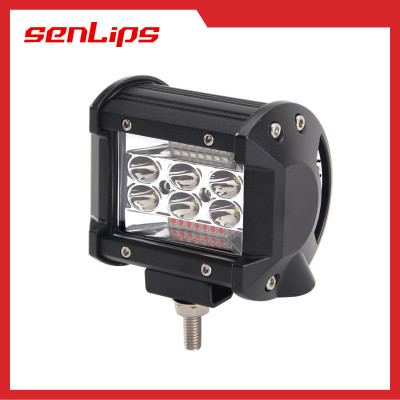 60W红蓝爆闪三目款LED工作灯LED改装灯警示灯雾灯摩托车雾灯