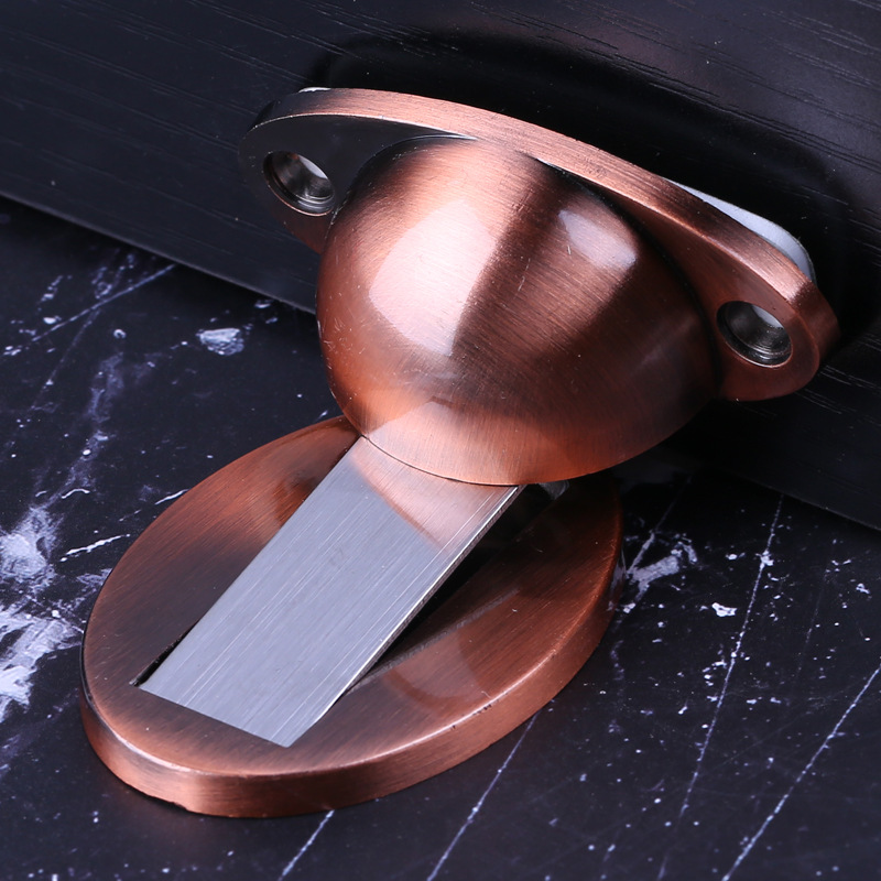 门吸厂家 免打孔门挡隐藏形黑色防撞定位静音防踢地吸 强磁吸门器