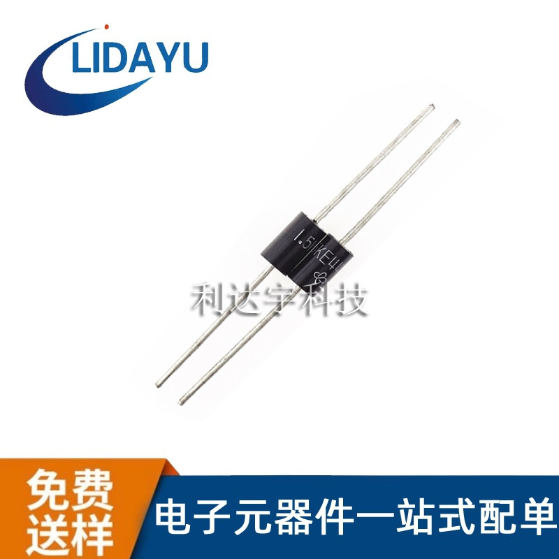 TVS二极管 1.5KE10CA 直插双向瞬变抑制二极管插件 VISHAY/威世