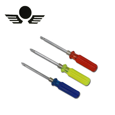 铭洋工具厂家直销透明水晶两用磁性一字十字螺丝刀