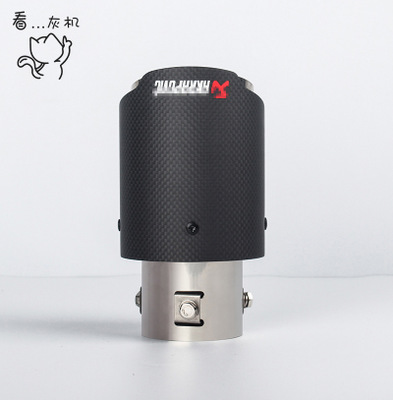 看灰机 碳纤维发光尾喉带耐高温LED灯 天蝎改装汽车排气管 通用型