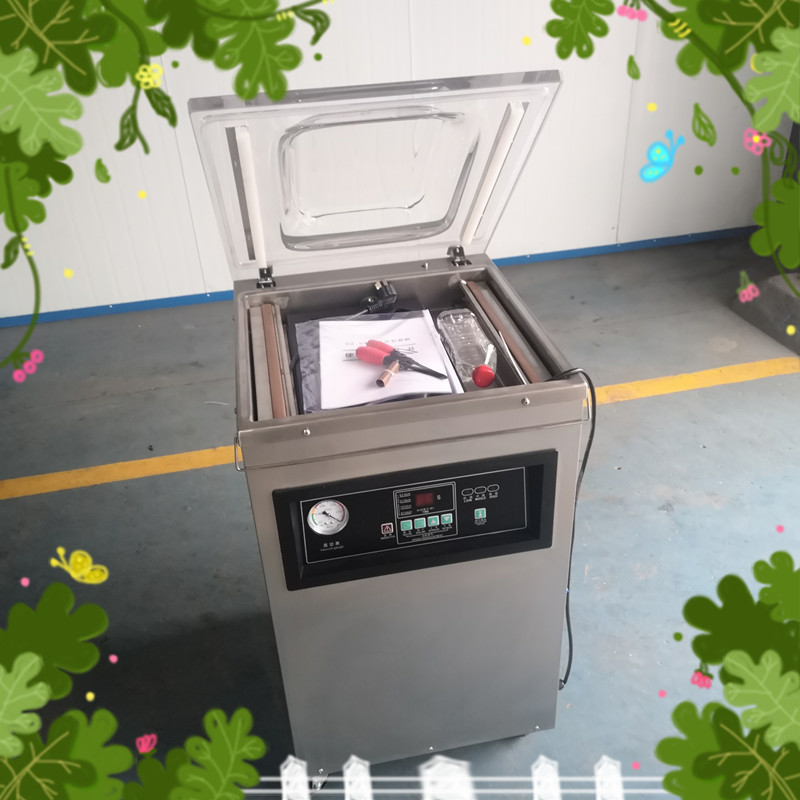 400/2L单式食品封袋机 不锈钢盐干笋全自动封口机 腌蒜抽真空机