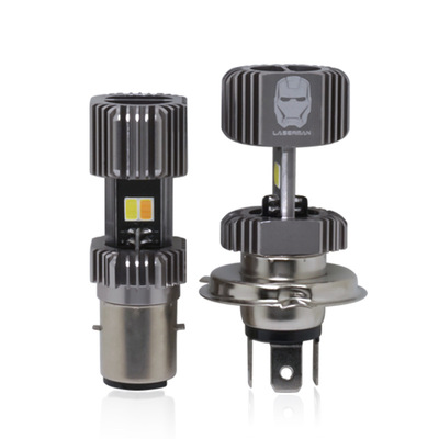 超亮前置照明大灯摩托车灯爆闪一面两面三面四面一件代发