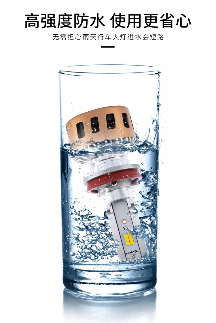 三色LED汽车大灯