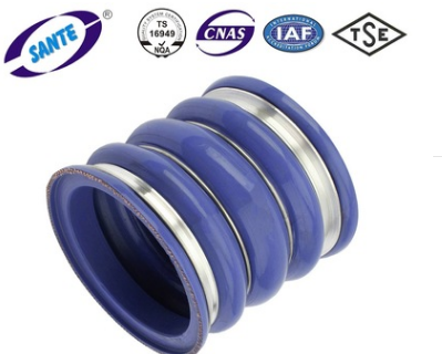 厂家直供欧系卡车重卡VOLVO沃尔沃增压器中冷器硅胶管11110730