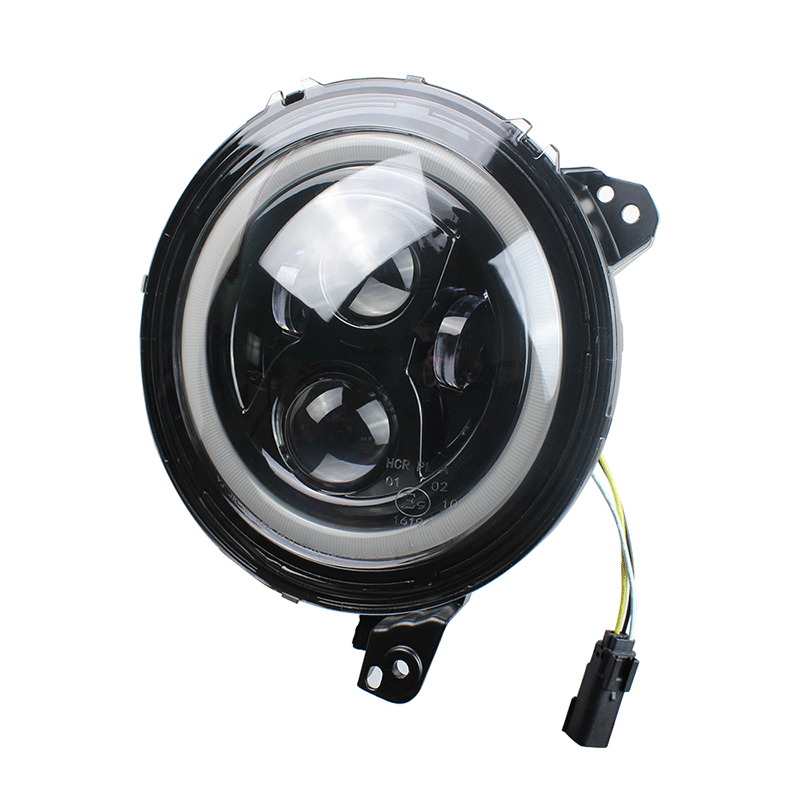 JL牧马人大灯9寸大灯 04款 led汽车大灯透镜