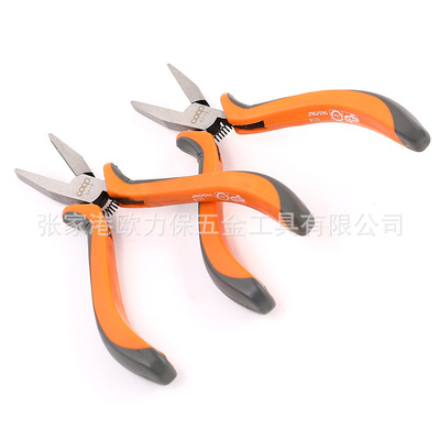 厂家批发4.5寸扁嘴钳 迷你钳 绑钩钳 迷超级迷你小钳子 手工钳