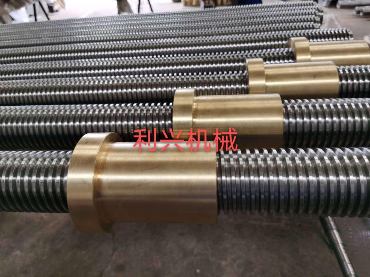 不锈钢丝杠丝母 机床传动件丝杆副 拉杆螺杆螺帽配套加工利兴机械