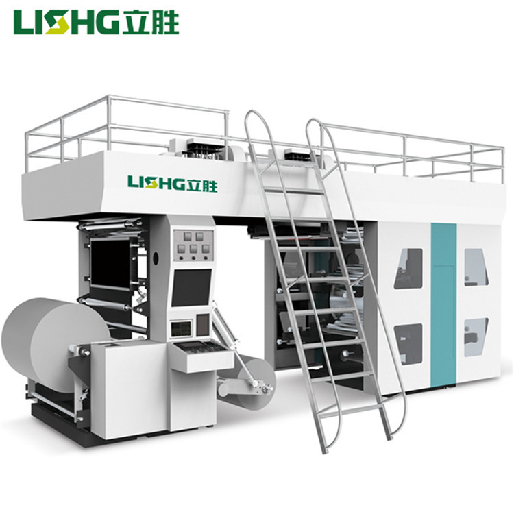 卫星式柔版印刷机纸袋印刷 淋膜纸辛格拉纸牛皮纸4色印刷机