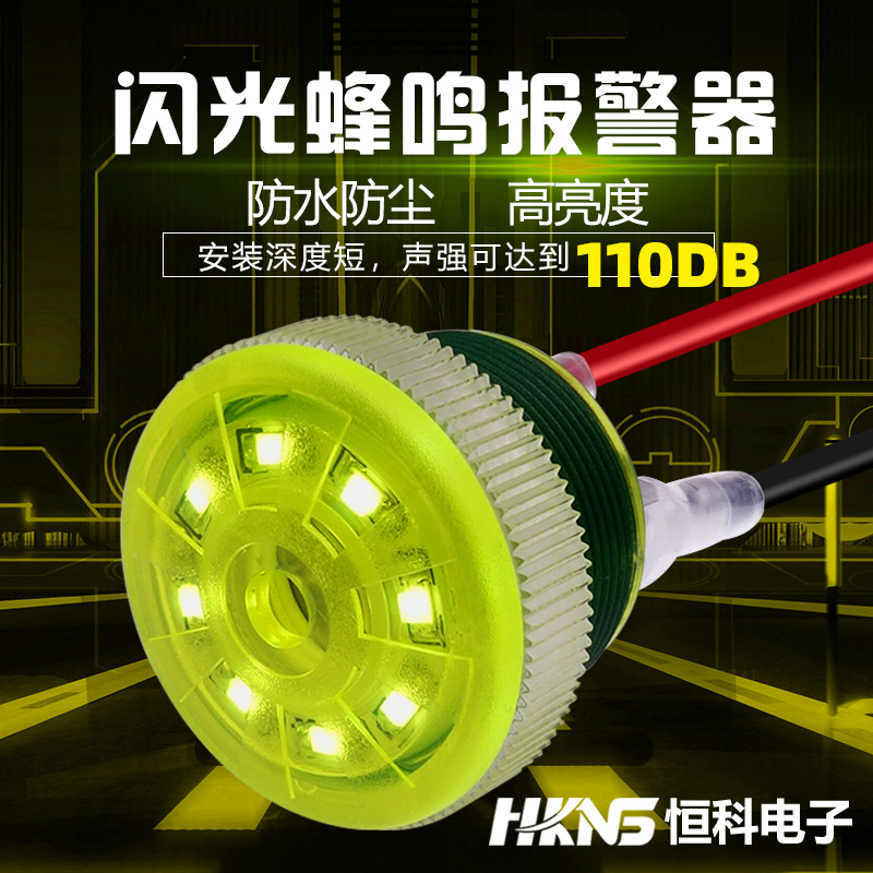 闪光蜂鸣报警器 防爆 防水开孔28mm 30mm 24V 断续声 故障报警