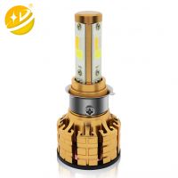 B&D 摩托车LED大灯3色 BA20D H4/HS1远近光一体 COB 前大灯LED