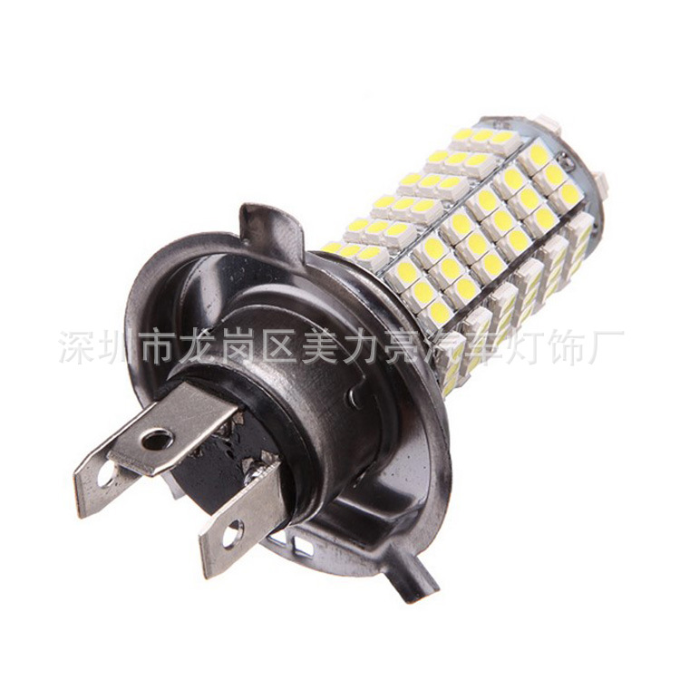 汽车LED雾灯 H7 H4 3528 1210 120SMD大功率防雾灯 远近光车灯HB2