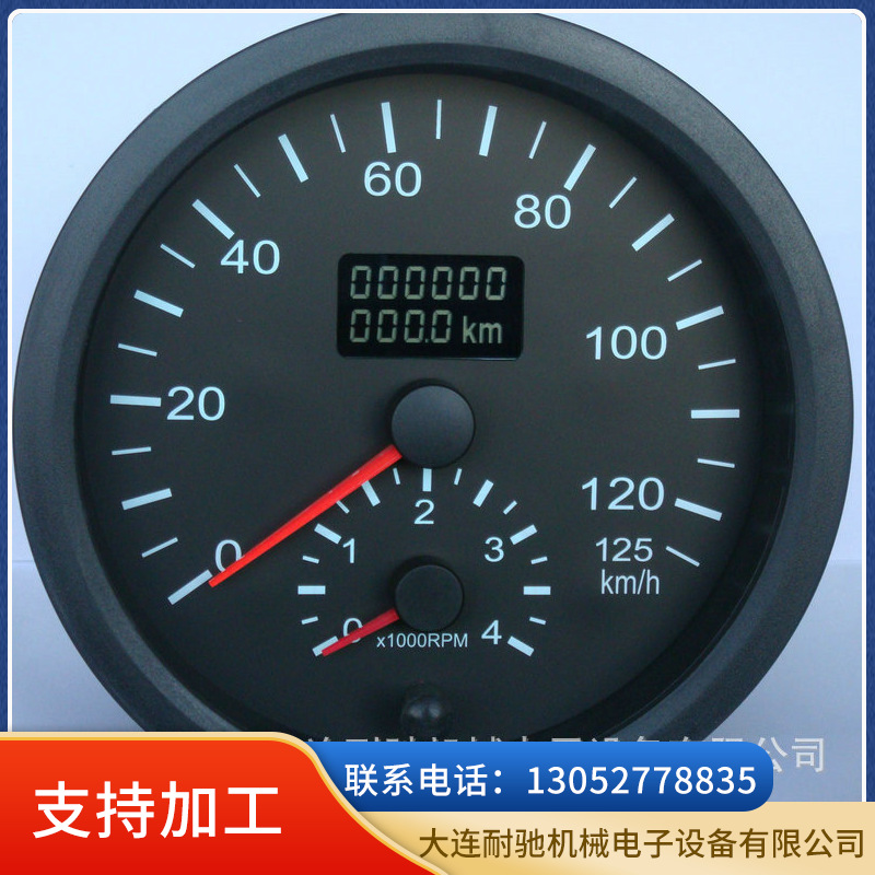 客车卡车车速里程转速表 140mm DC12V/24V 液晶显示