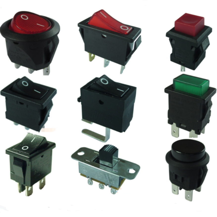 Rocker switch带认证台湾亮群翘板船型开关现货批发零售商