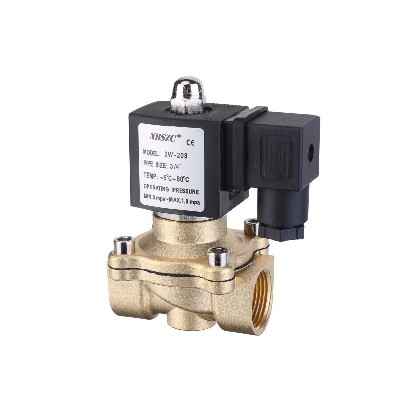NBSZC 厂家热卖 2W系列 黄铜电磁阀 塑封线圈 常闭