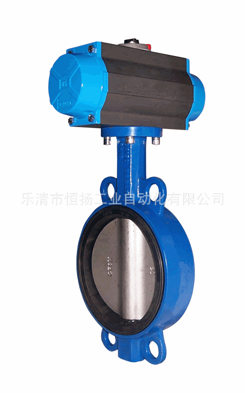 气动蝶阀厂家直销D671F-10气动对夹蝶阀/衬氟不锈钢板 价格优惠