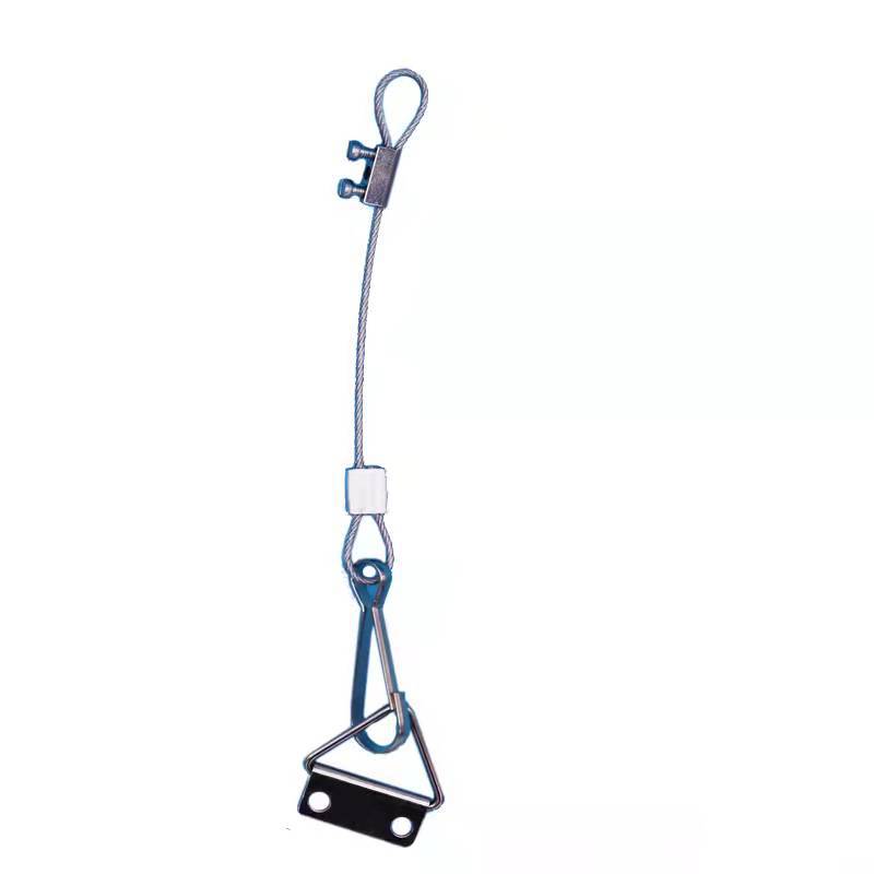 大量供应LED灯饰配件不锈钢丝铝套小锁头朱胆扣吊线