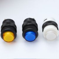 R16-503A/B带灯自锁按钮开关16mm圆形带灯自锁无锁蓝绿